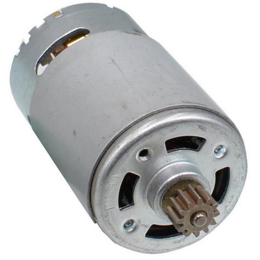 картинка 010191 С1 AEZHRS-550S-18VDC двигатель с шестерней 12 зубьев D=10мм для шуруповерта Интерскол, Bosch  от магазина Интерком-НН