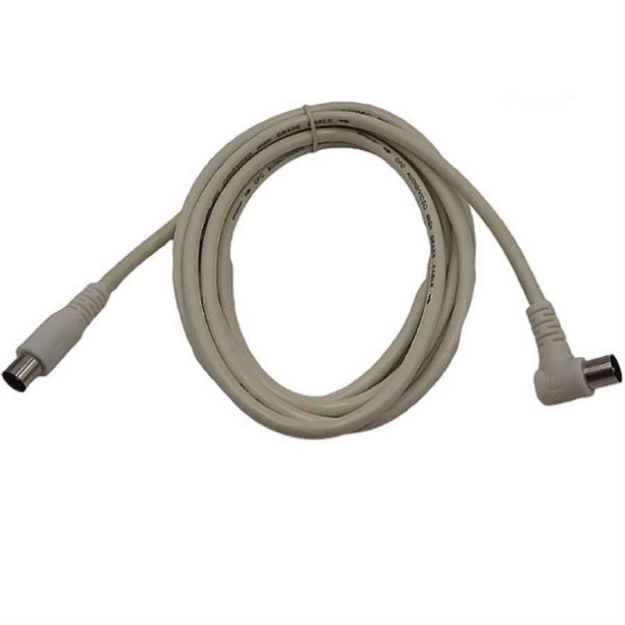 картинка Кабель антенный удлинительный разъемы M-М, угловой разъем, 3 метра от магазина Интерком-НН