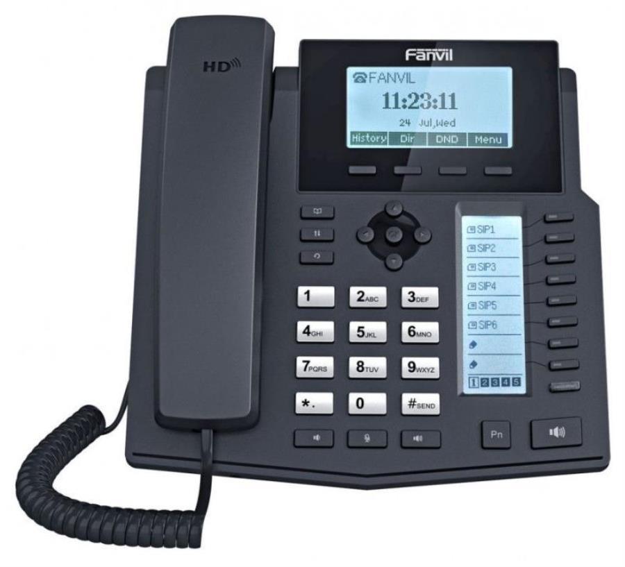 картинка Телефон IP Fanvil X5U черный от магазина Интерком-НН