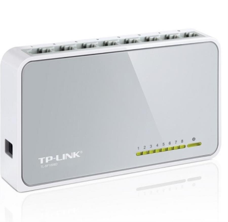 картинка TP-Link TL-SF1008D неуправляемый коммутатор с 8 портами 10/100 Мбит/с  от магазина Интерком-НН