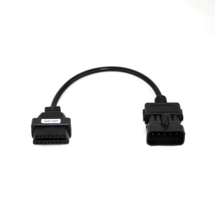 картинка Кабель-переходник диагностического разъема Opel 10pin на OBDII 16pin для автомобиля от магазина Интерком-НН