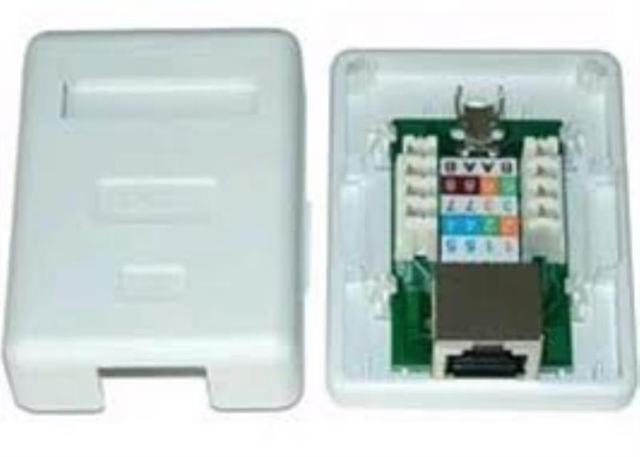 картинка SBX-00005-02  Розетка комп /1 порт/ RJ-45 /cat.6/ белая Molex от магазина Интерком-НН