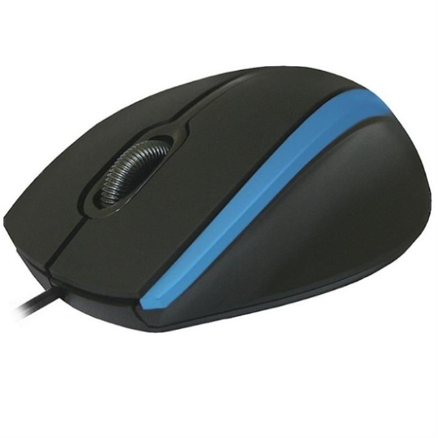 картинка Defender MM-340 (52344) Мышь проводная, 3 кнопки, черно-синяя  от магазина Интерком-НН