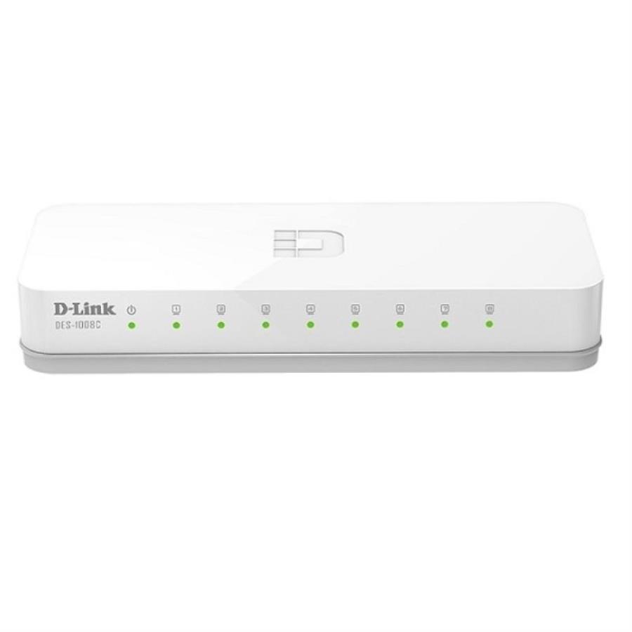 картинка D-Link DES-1008C/A1B Коммутатор с 8 портами 10/100Base-TX и функцией энергосбережения от магазина Интерком-НН