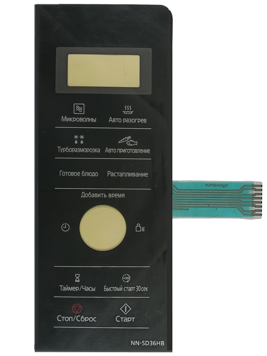 картинка Panasonic F630YBW40BZP Сенсорная панель для СВЧ (микроволновой печи) NN-SD38HS от магазина Интерком-НН