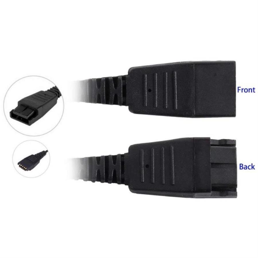 картинка VoiceJoy Кабель-переходник RJ9 на QD витой для подключения гарнитур от магазина Интерком-НН