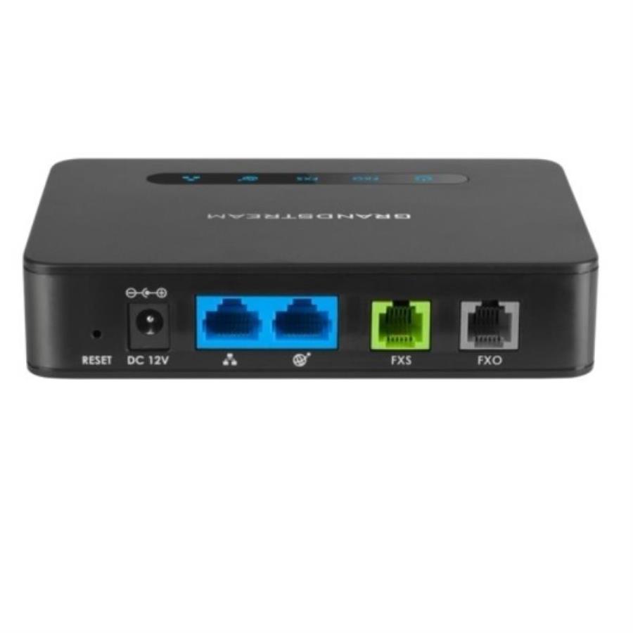 картинка Grandstream HT-813 Аналоговый телефонный адаптер, 2 SIP аккаунта, 1xFXS, 1xFXO, 1xLAN, 1xWAN порт от магазина Интерком-НН