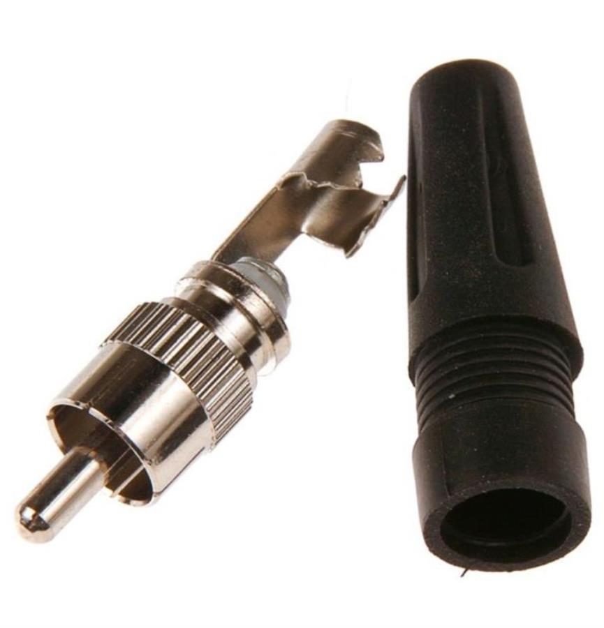 картинка Разъем штекер RCA под винт с колпачком от магазина Интерком-НН