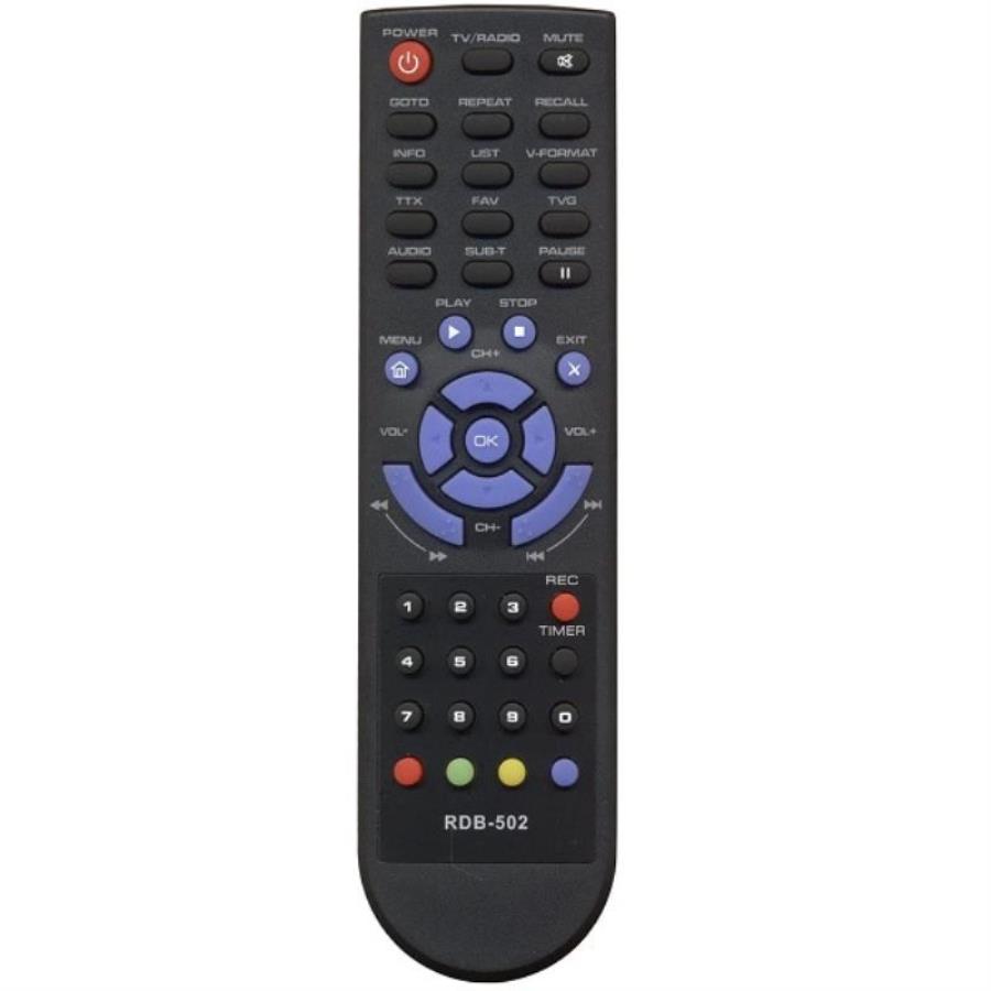 картинка Huayu RDB-502 (17224) пульт дистанционного управления (ПДУ) для цифровых приставок ROLSEN от магазина Интерком-НН