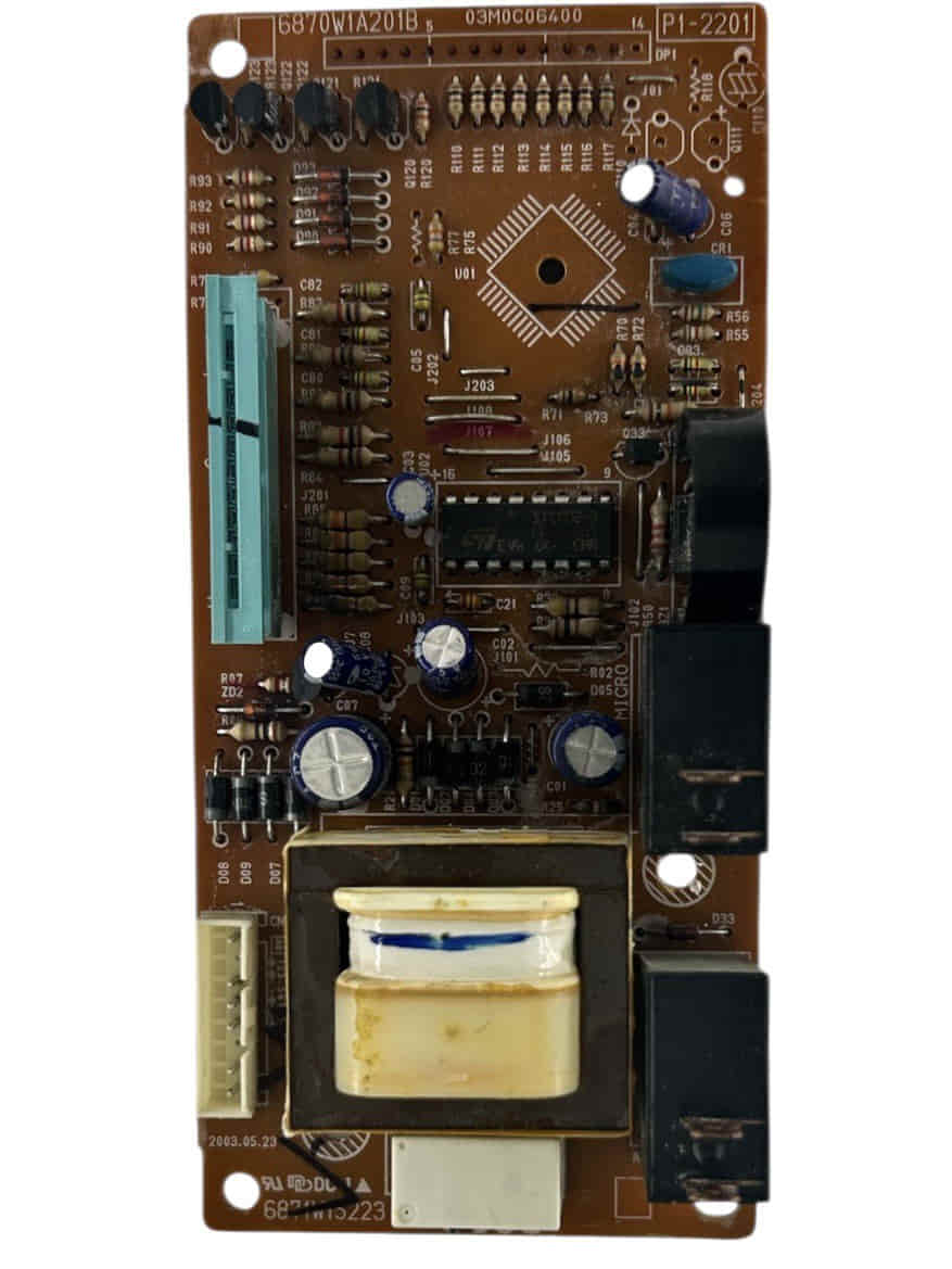 картинка LG 6870W1A201B БУ (USED) Плата управления для микроволновой печи MB-4042G от магазина Интерком-НН