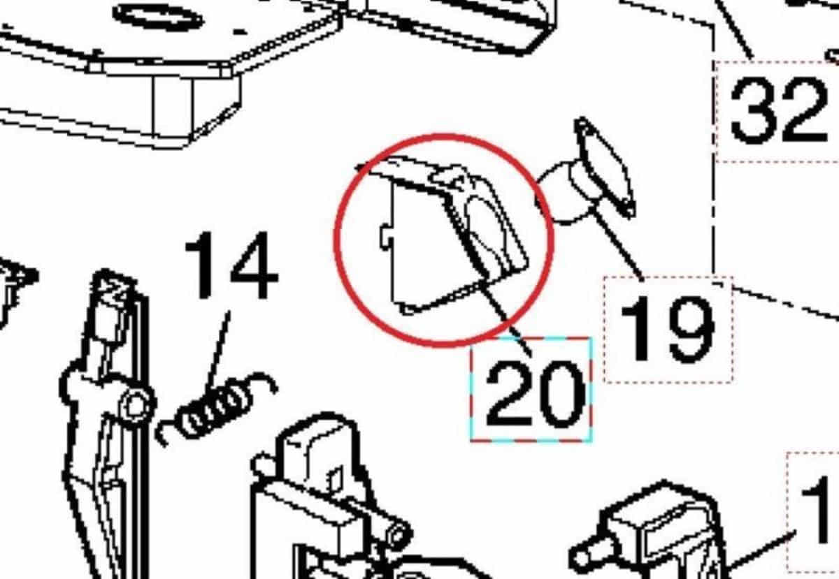 картинка Panasonic F60746Y40XPG Кронштейн лампы подсветки для СВЧ для NN-CS596 от магазина Интерком-НН