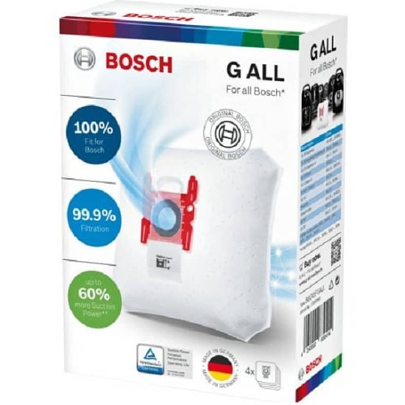 картинка Bosch 17003048 (17000940, 461353) Мешки-пылесборники Bosch PowerProtect, тип "G ALL", 4 шт. от магазина Интерком-НН