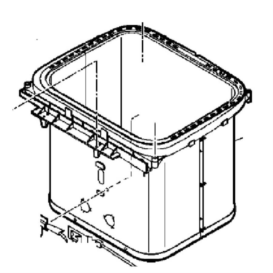 картинка Panasonic ADE96-145-H Корпус обогревателя для хлебопечи SD-254, SD-255, SD-256, SD-257 от магазина Интерком-НН