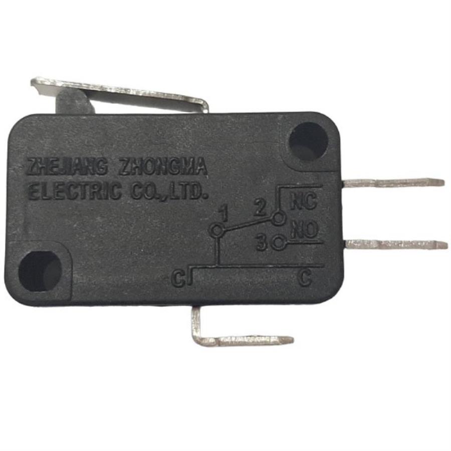 картинка Микропереключатель 3-х контактный V-151-1C25 250V 16A с рычагом 15мм для микроволновой печи (СВЧ) от магазина Интерком-НН
