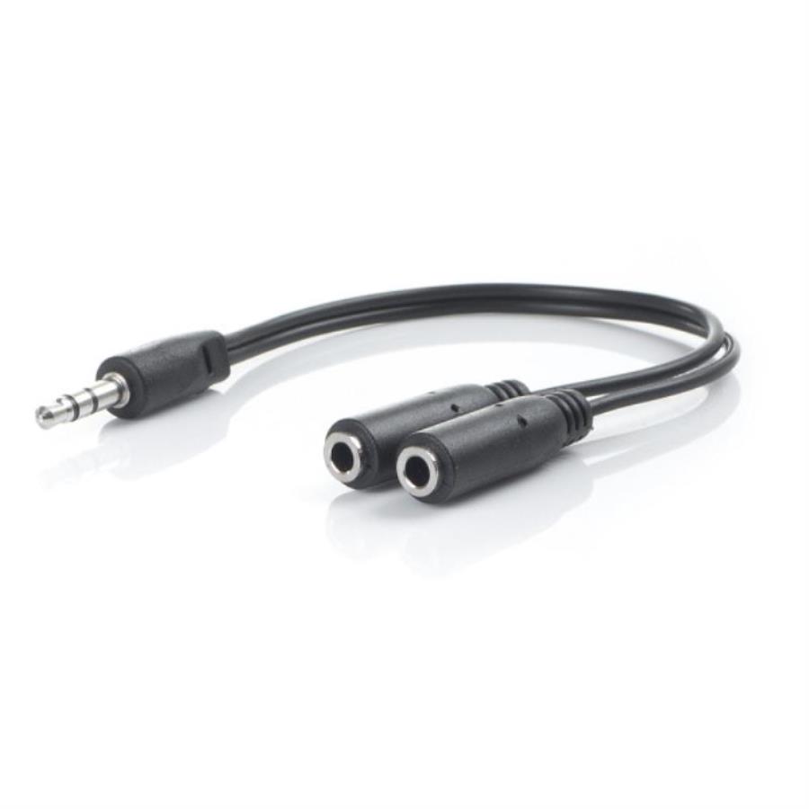 картинка OLTO Кабель-разветвитель AC-150b для наушников Jack3.5 - 2гнезда Jack3.5 0,2м от магазина Интерком-НН