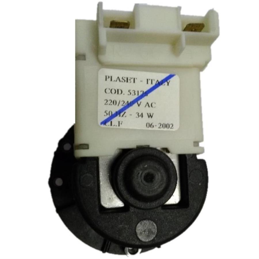 картинка Plaset 53176 (C00108264) Мотор сливного насоса стиральной машины Ariston 34w, 3 винта клеммы сзади  от магазина Интерком-НН