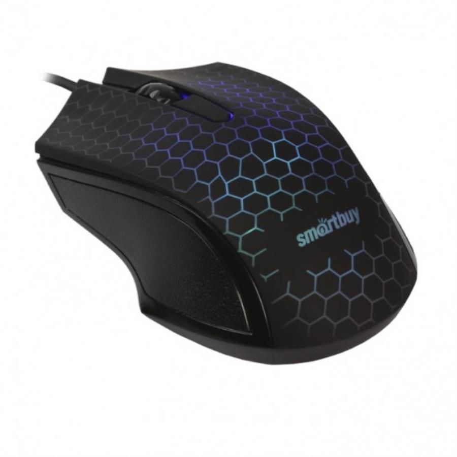 картинка SmartBuy SBM-334-K ONE Мышь проводная с подсветкой (черная) от магазина Интерком-НН