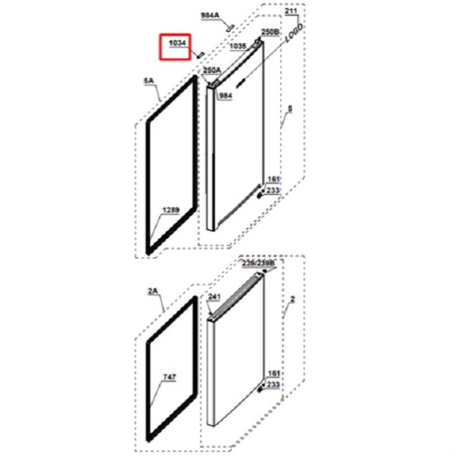 картинка Beko 4695660200 Заглушка (верхняя) петли для холодильника Beko от магазина Интерком-НН