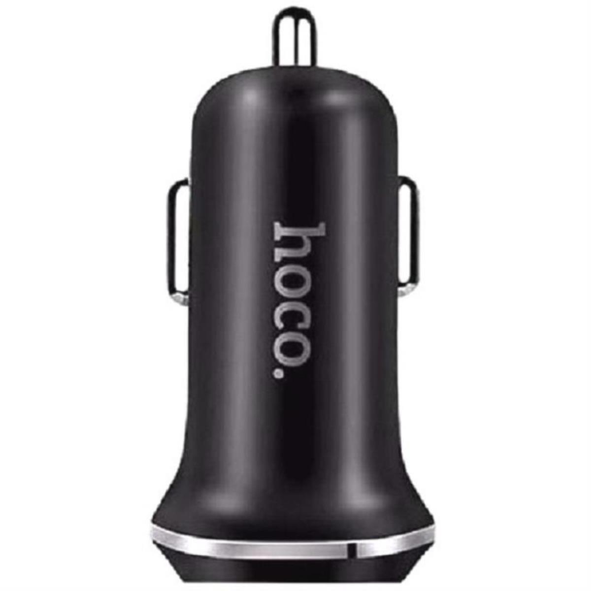 картинка Hoco Z1 автомобильное зарядное устройство с 2 USB выходами (2100mAh), черный для iPhone 5/6/6Plus/7 от магазина Интерком-НН