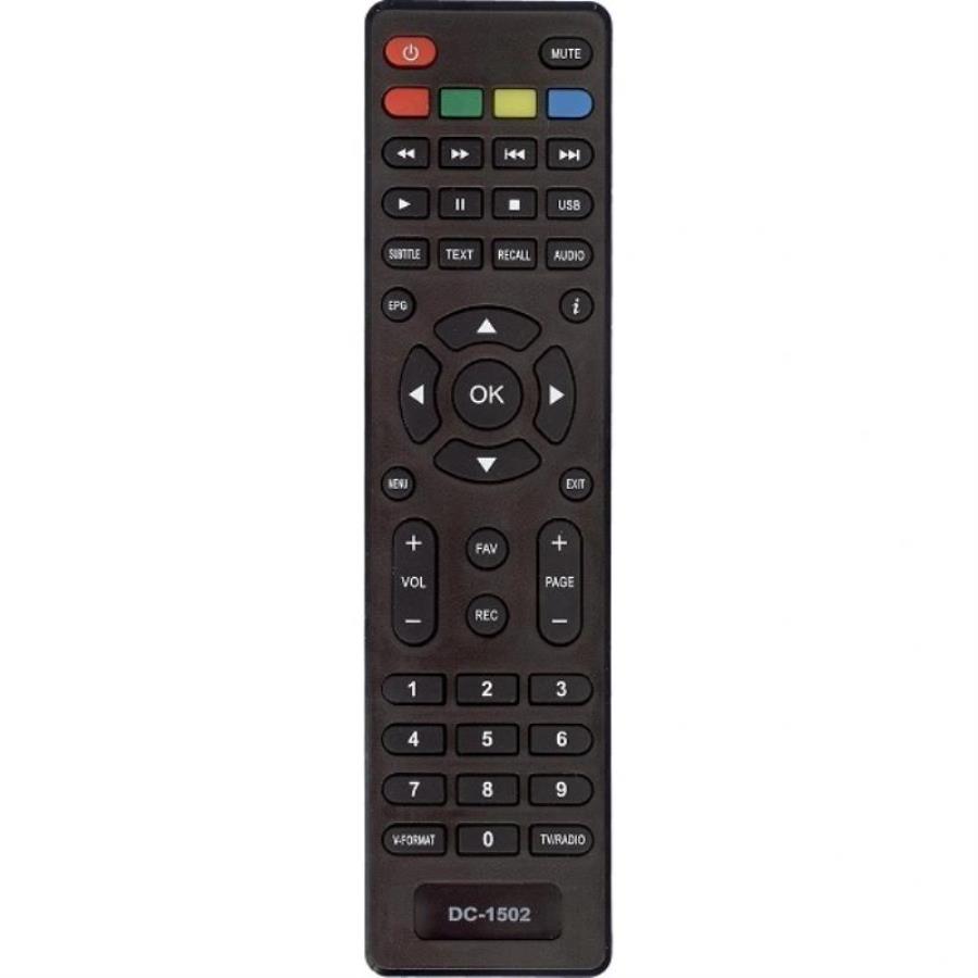 картинка Huayu DC-1502 (21252) пульт дистанционного управления (ПДУ) для цифровой приставки от магазина Интерком-НН