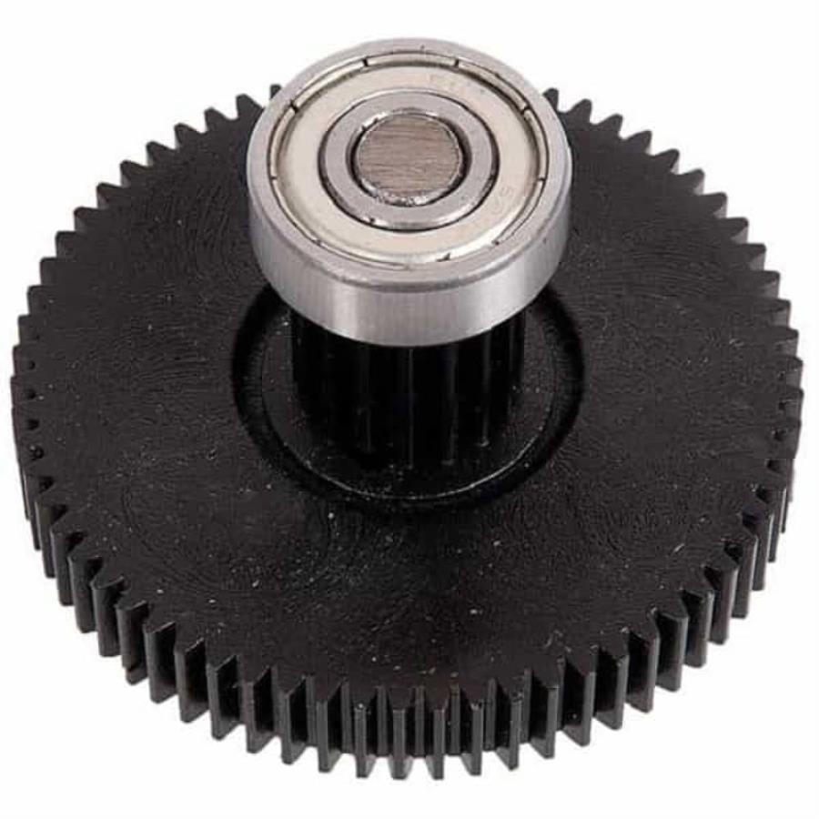 картинка Шестерня средняя D=72/20, H=46/11, 17 и 70 прямых зубьев в сборе с подшипниками для мясорубки  от магазина Интерком-НН