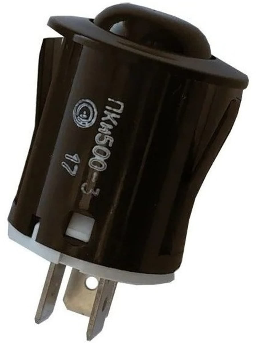 картинка Gefest ПКН-500-3 кнопка электророзжига (коричневая) 3-х контактная для плиты Darina, King, Flama от магазина Интерком-НН