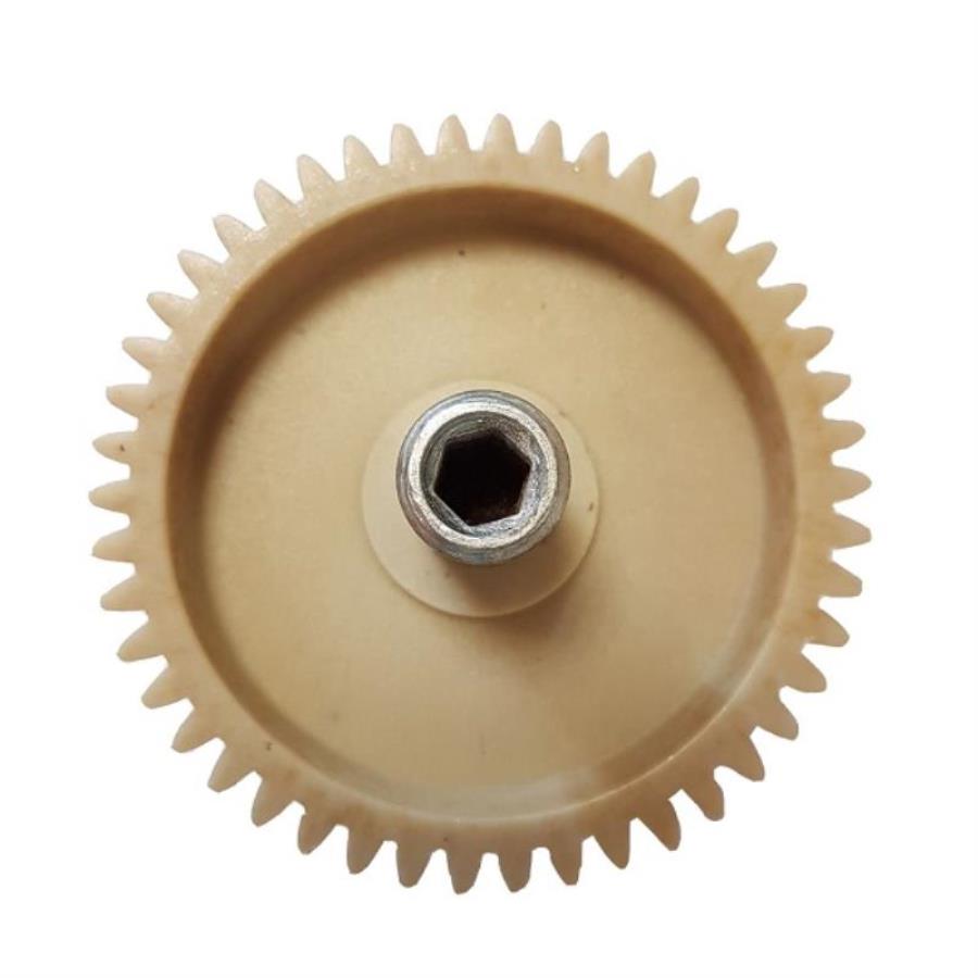 картинка Шестерня 25.001-MLN с внутренним шестигранником для мясорубки Moulinex D=81, H=71мм 46 прямых зубьев от магазина Интерком-НН