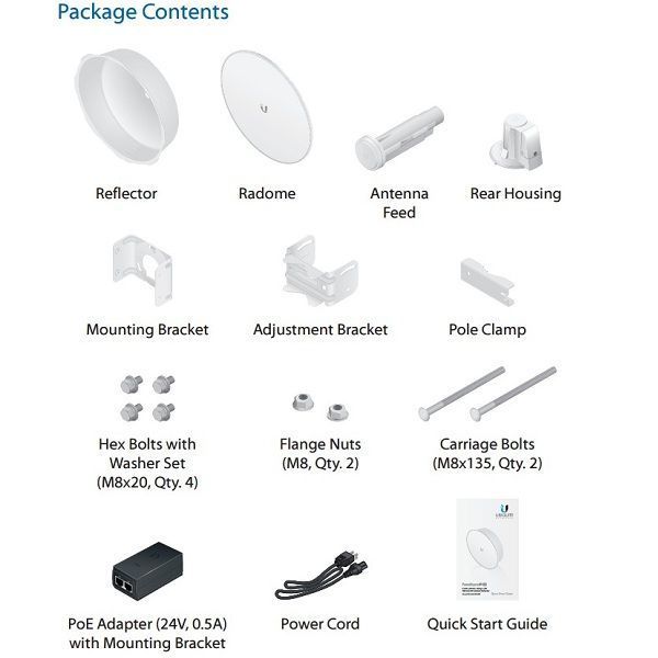 картинка Ubiquiti PowerBeam M5-300 ISO 22dBi  Wi-Fi точка 5 ГГц с параболической антенной диаметр 300мм от магазина Интерком-НН