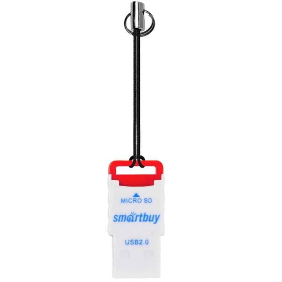 картинка Smartbuy SBR-707-R картридер (красный) для карт MicroSD от магазина Интерком-НН