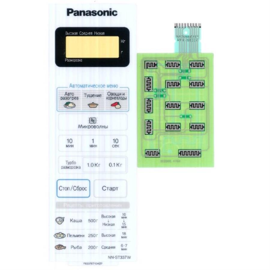 картинка Panasonic F630Y8T10HZP Сенсорная панель для СВЧ (микроволновой печи) NN-ST337W белый от магазина Интерком-НН