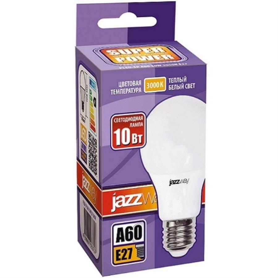 картинка Jazzway PLED-SP Светодиодная лампа A60 10Вт 3000K E27 от магазина Интерком-НН