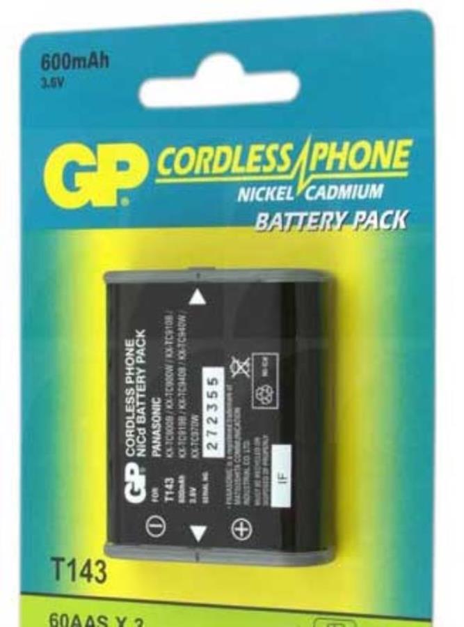 картинка Аккумулятор GP-T143 (KX-A92 P-P592), 3,6V 600mAh Ni-Cd никель-кадмиевый от магазина Интерком-НН
