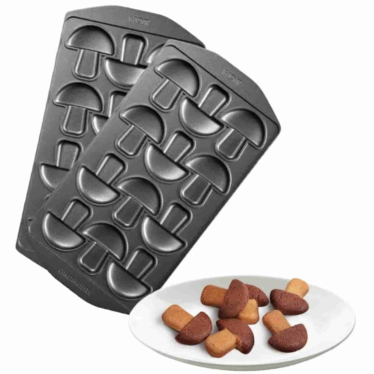 картинка Redmond RAMB-34 панель "грибочки" 2шт (форма для выпечки печенья) для мультипекаря 6 серии от магазина Интерком-НН