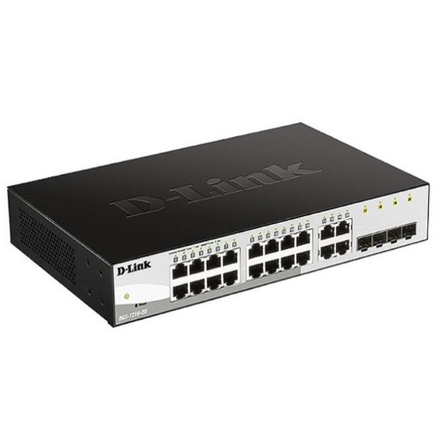 картинка D-Link DGS-1210-20/F1A Коммутатор с 16 портами 10/100/1000Base-T, 4 комбо-портами 100/1000Base-T/SFP от магазина Интерком-НН