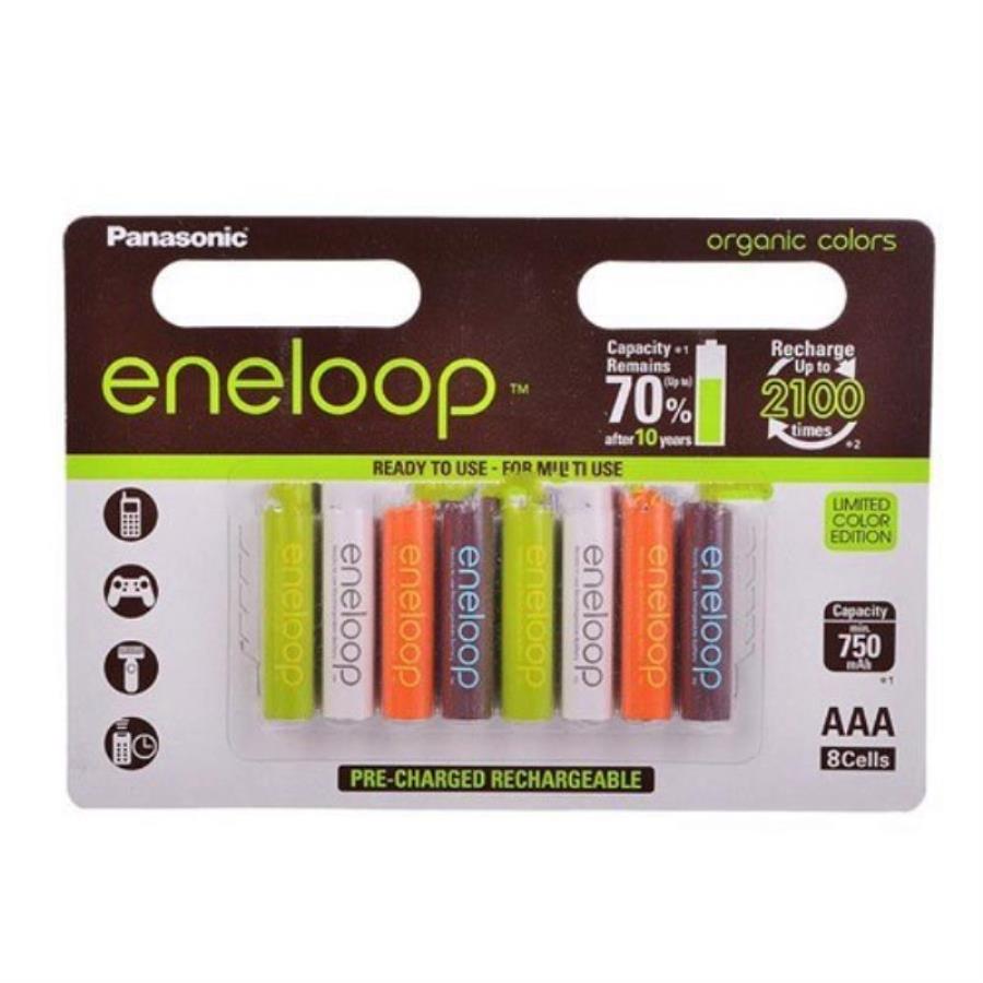 картинка Panasonic eneloop BK-4MCCE/8RE COLORS Аккумулятор 750mAh AAA BL8 от магазина Интерком-НН