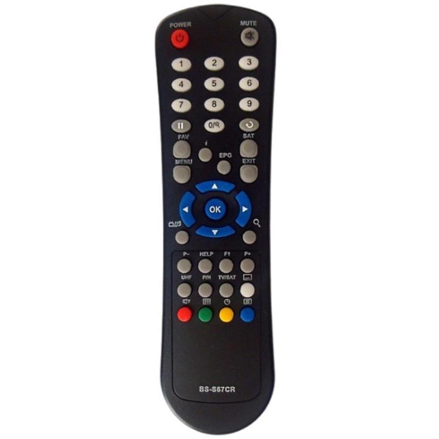 картинка Huayu BS-S67CR (17348) пульт дистанционного управления (ПДУ) для приставок Big Sat от магазина Интерком-НН