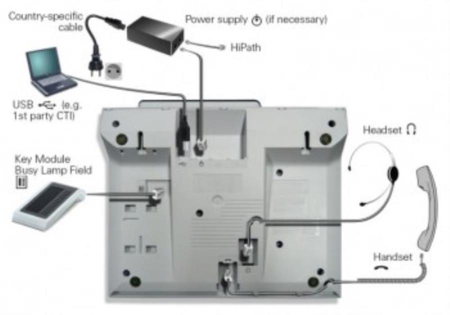 картинка Телефон IP Unify OpenStage 40 T белый (L30250-F600-C111) от магазина Интерком-НН