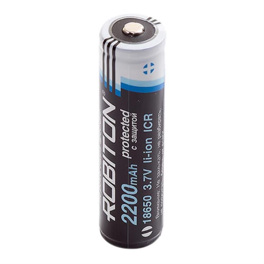 картинка Robiton 2.2/Li18650 Аккумулятор Li-ion 18650 ICR 3.7 В, 2200mAh, с защитой от магазина Интерком-НН