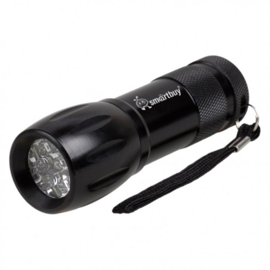 картинка Светодиодный алюминиевый фонарь 9LED Smartbuy Colorado (черный) от магазина Интерком-НН