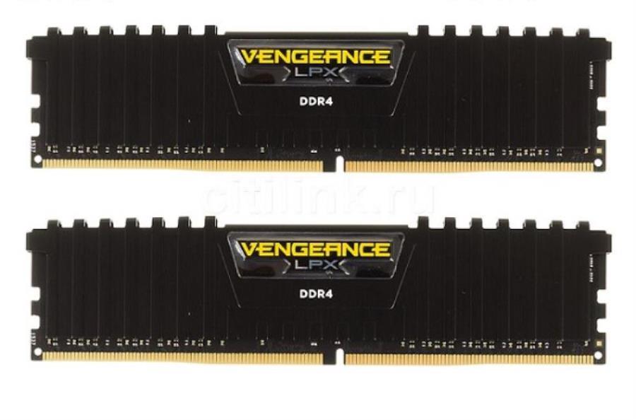 картинка Модуль памяти CORSAIR Vengeance LPX CMK16GX4M2A2133C13 DDR4 - 2x 8Гб 2133, DIMM, Ret от магазина Интерком-НН