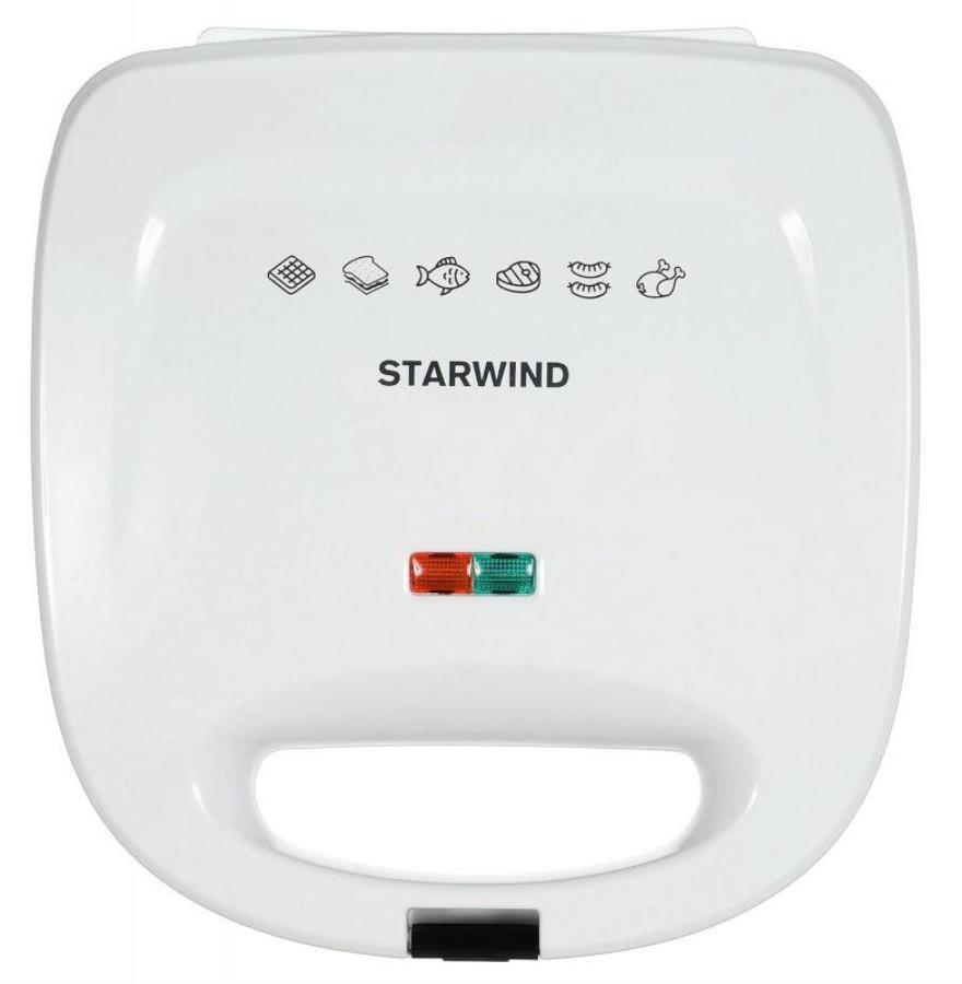 картинка Сэндвичница Starwind SSW8111 700Вт белый от магазина Интерком-НН