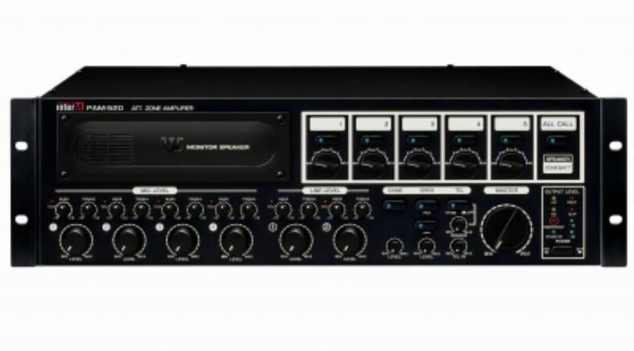 картинка PAM-520 Модульный микшер - усилитель Inter-M, 5 зон, 240 Вт, 2 лин., 4 унив. входа, вход АТС от магазина Интерком-НН