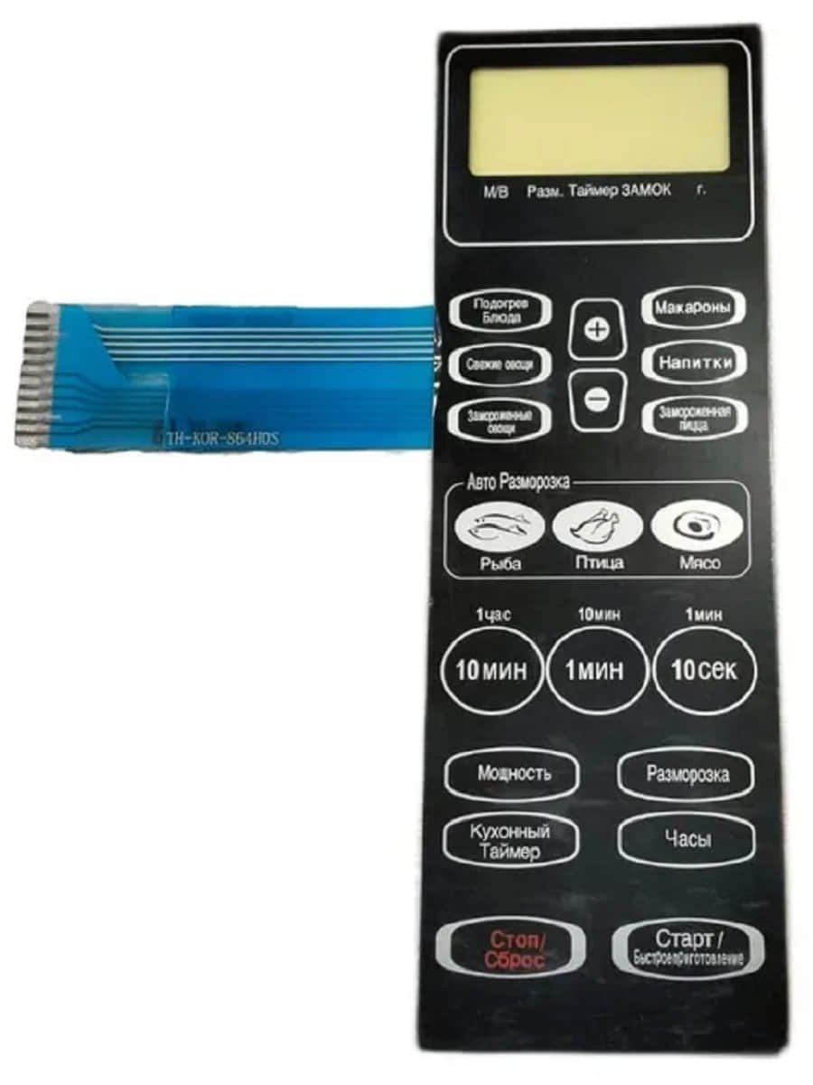 картинка Daewoo 3518521270 (TH-KOR-864H0S) Сенсорная панель для свч KOR-864G от магазина Интерком-НН