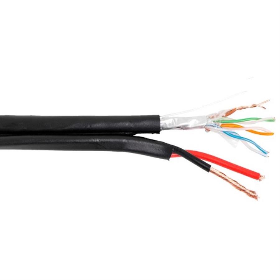 картинка Мульти-кабель FTP4 24AWG 4x2x0.5 + 2x0,75 витая пара экранированная (200м) для наружных работ от магазина Интерком-НН