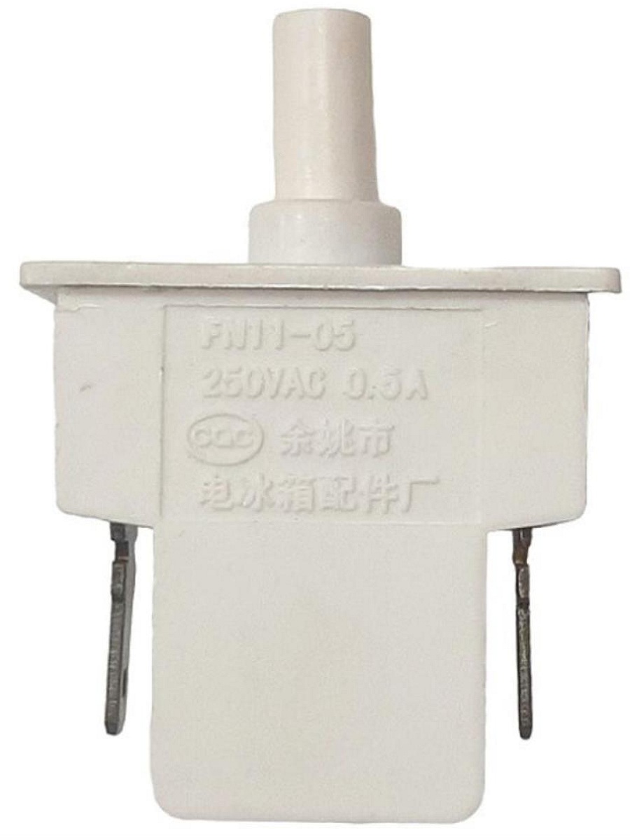 картинка Выключатель света 306(5) (FN11-05) однокнопочный, 2 контакта 250V, 0.5A для холодильника  от магазина Интерком-НН