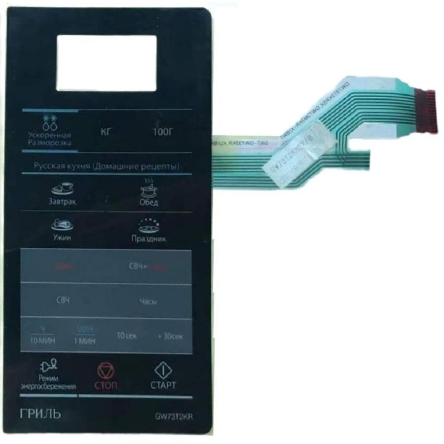 картинка Samsung DE34-00386D сенсорная панель управления для микроволновой печи (СВЧ) GW73T2KR от магазина Интерком-НН