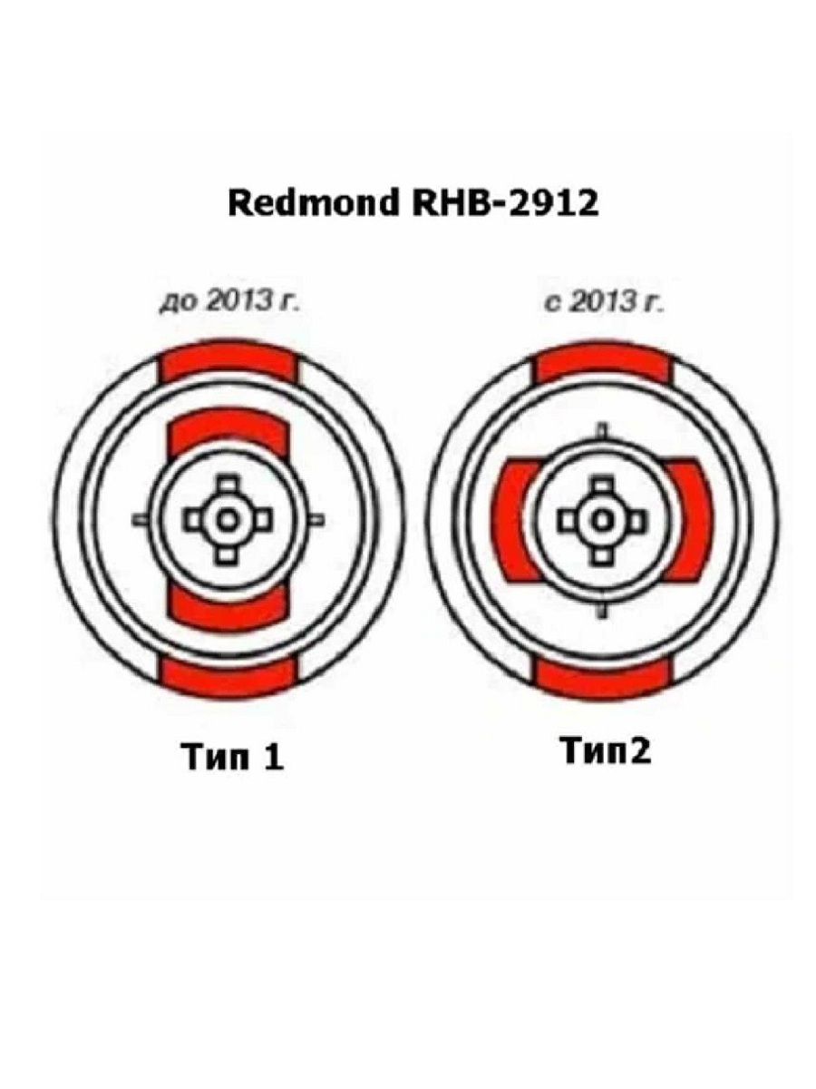 картинка Redmond RHB-2912B-VEN тип2 венчик черный матовый в сборе с редуктором для блендера RHB-2912 от магазина Интерком-НН