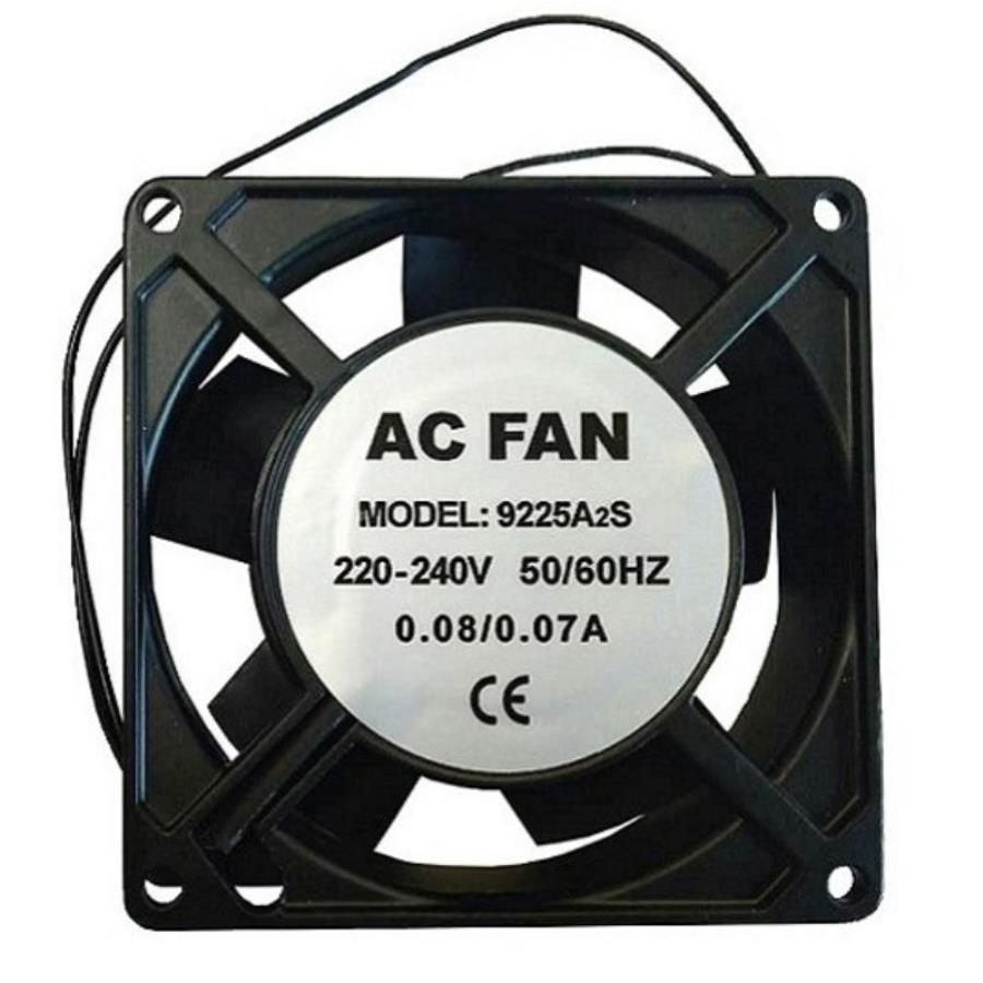 картинка Вентилятор для холодильника 9225A2S (FC9225A2HSL, 9225A2HSL) 92х92х25, 220-240V, 50/60Hz, 0.08/0.07А от магазина Интерком-НН