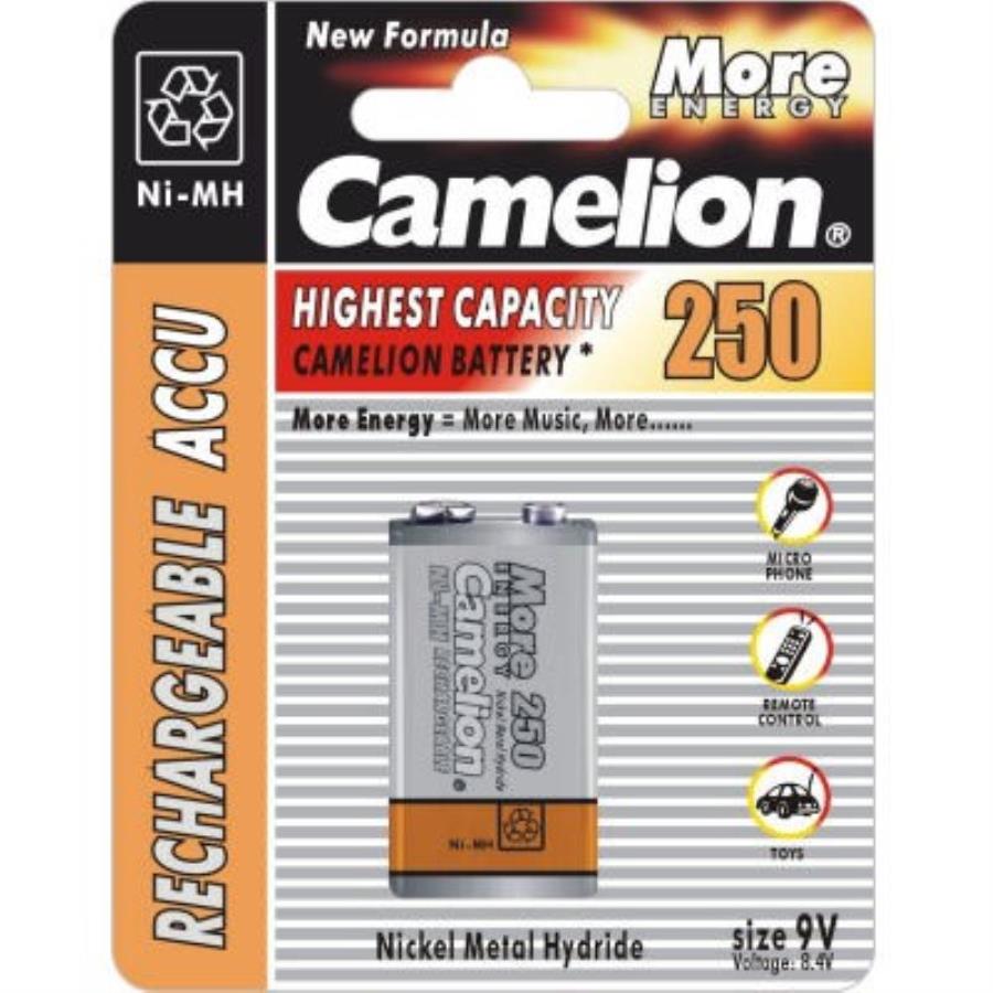 картинка Аккумулятор Camelion 6F22 250 mAh тип Krone Ni-Mh от магазина Интерком-НН
