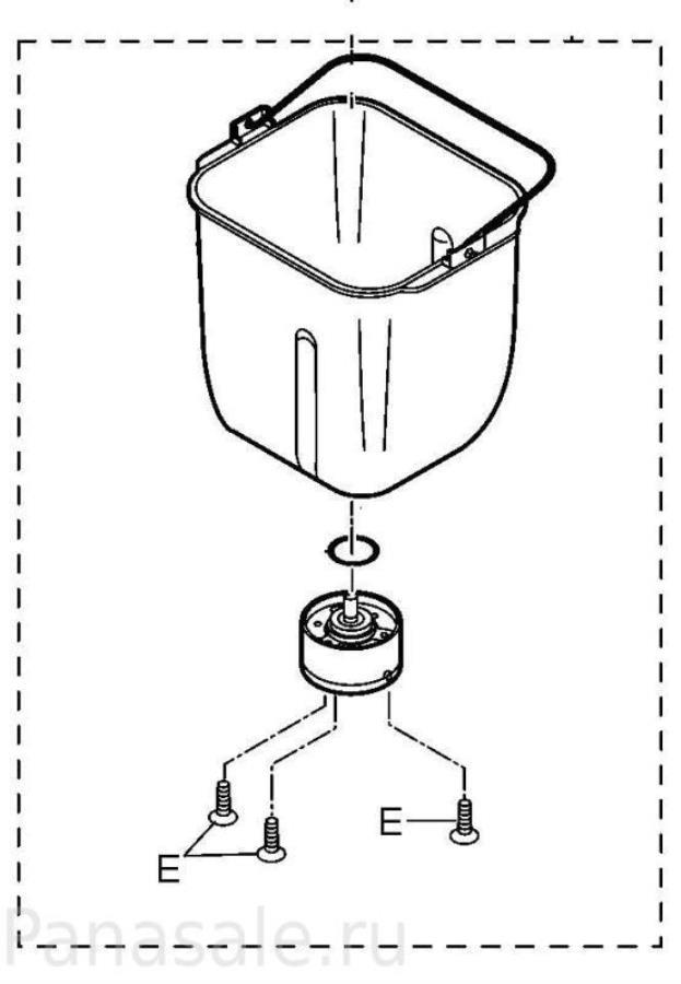картинка Panasonic ADA12E160 Форма для выпечки хлеба с блоком привода хлебопечи SD-256, SD-257 от магазина Интерком-НН